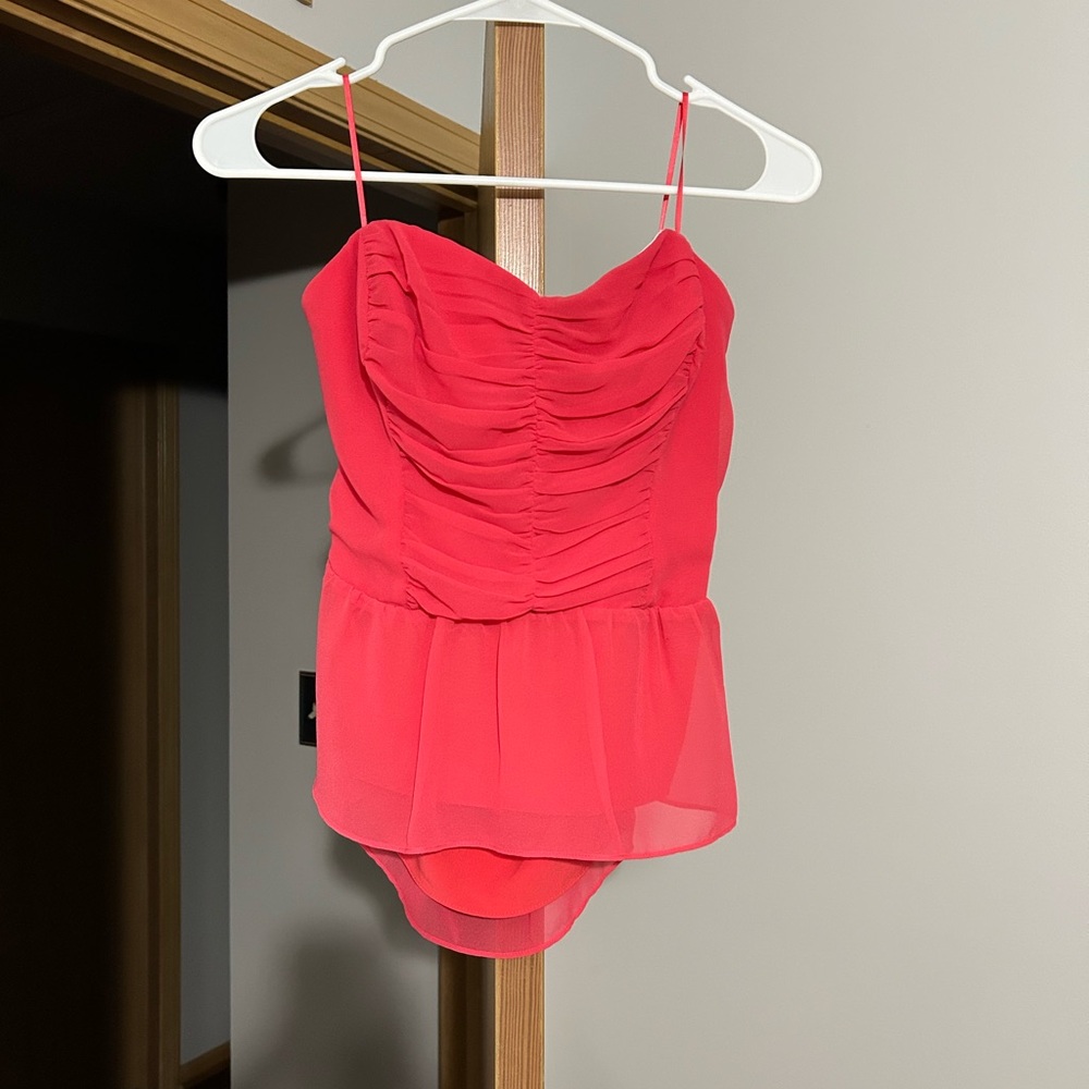 Pink Ruched sleeveless Top from GUESS